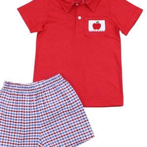 Smocked Apple Short Set